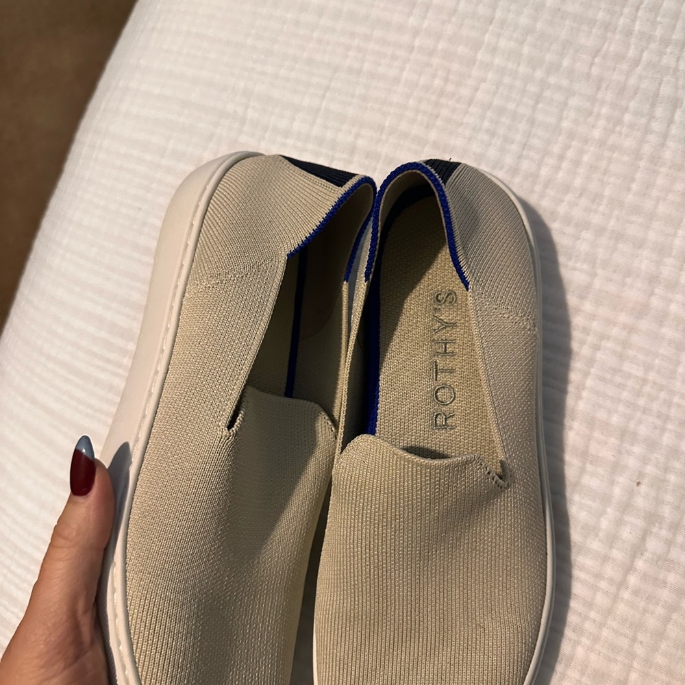 Rothy’s Tan Slip-On Sneakers Size 8 - Picture 5 of 7